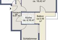 Digitales Angebotsverfahren: 2-Zimmer-Wohnung mit Balkon in Parsch
