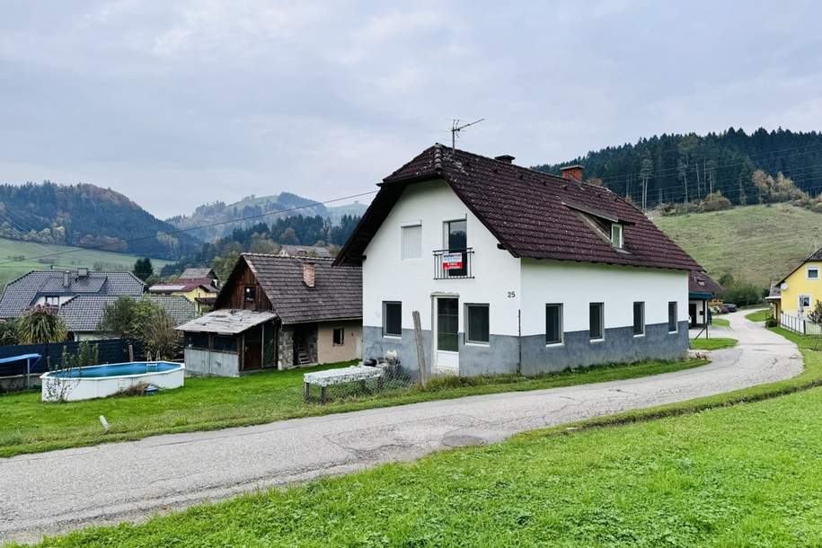 Sonniges Einfamilienhaus in ruhiger Lage am Schönweg-St. Andrä 25 mit viel Potential, Haus-kauf, 145.000,€, 9433 Wolfsberg