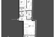 Kompakte 3-Zimmer-Wohnung mit Loggia und Garten