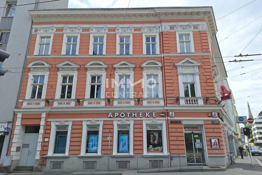 ** NEUER PREIS** Repräsentatives Büro mit Blick auf den Volksgarten, Gewerbeobjekt-miete, 1.080,80,€, 4020 Linz(Stadt)