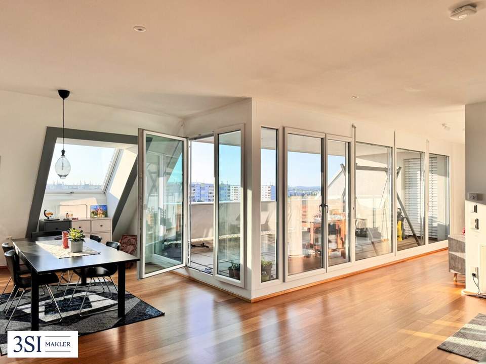 Top ausgestattete und großzügig geschnittene 4-Zimmer-Terrassenwohnung - in Top-Lage des 22. Bezirks