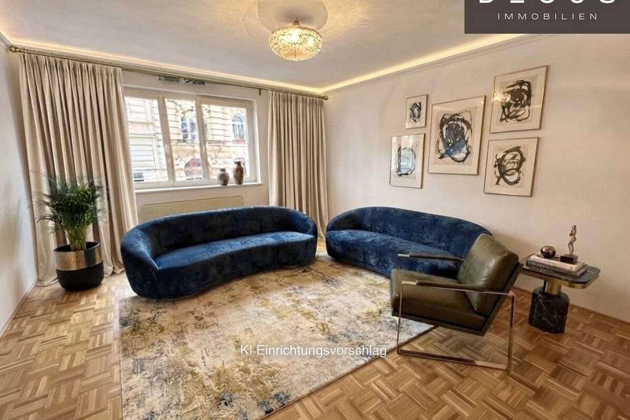 Schöne 4-Zi Wohnung | große Grünterrasse |1. Stock, Wohnung-miete, 2.308,64,€, 1080 Wien 8., Josefstadt