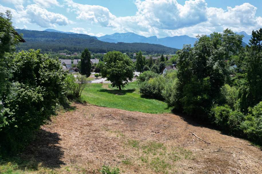 Sonniges Baugrundstück mit Blick auf die Karawanken, Grund und Boden-kauf, 160.000,€, 9220 Villach Land