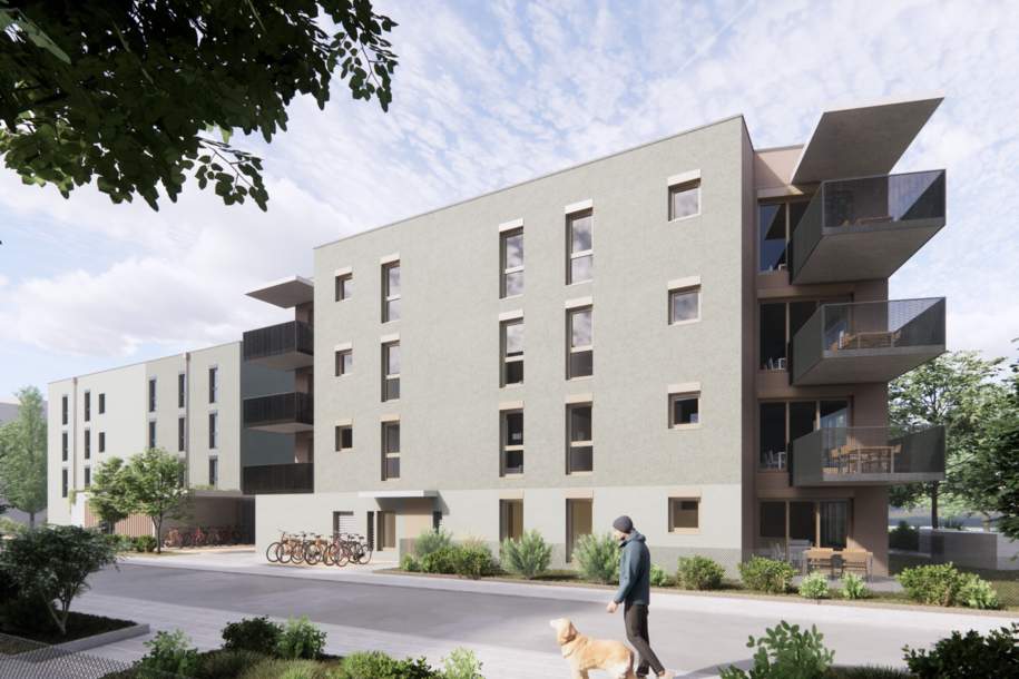 Ein viertel grün - gefördert , nachhaltig und schöner Wohnen, Wohnung-kauf, 2700 Wiener Neustadt(Stadt)