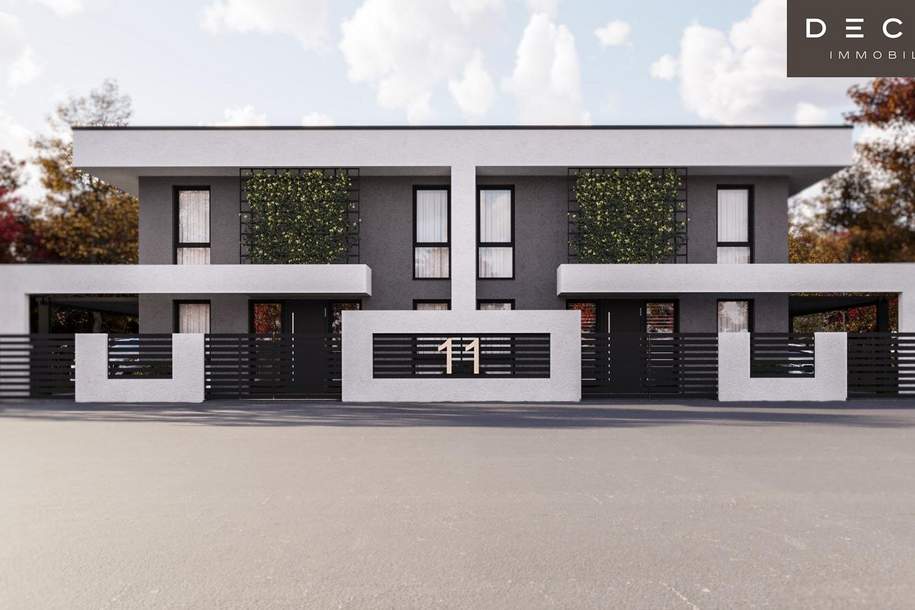 | Wunderschöne Grünruhelage in der Oberlisse | DOPPELHAUSHÄLFTE | BELAGSFERTIG | PKW-STELLPLATZ | BALKON | GARTEN & TERRASSE |, Haus-kauf, 579.000,€, 2201 Korneuburg