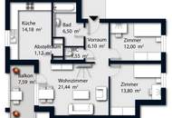3 Zimmer Wohnung mit Loggia und Garage