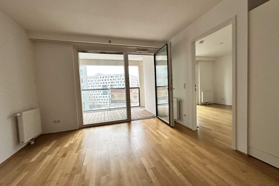 2 Zimmer mit Loggia - 64 m2 + optionaler Stellplatz &amp; Fitness und Sauna im Haus ab 01.07.2026 zur Miete!, Wohnung-miete, 1.595,00,€, 1220 Wien 22., Donaustadt