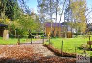 Großes Baugrundstück mit charmantem Gartenhaus in zentraler, sonniger und absoluter Ruhelage