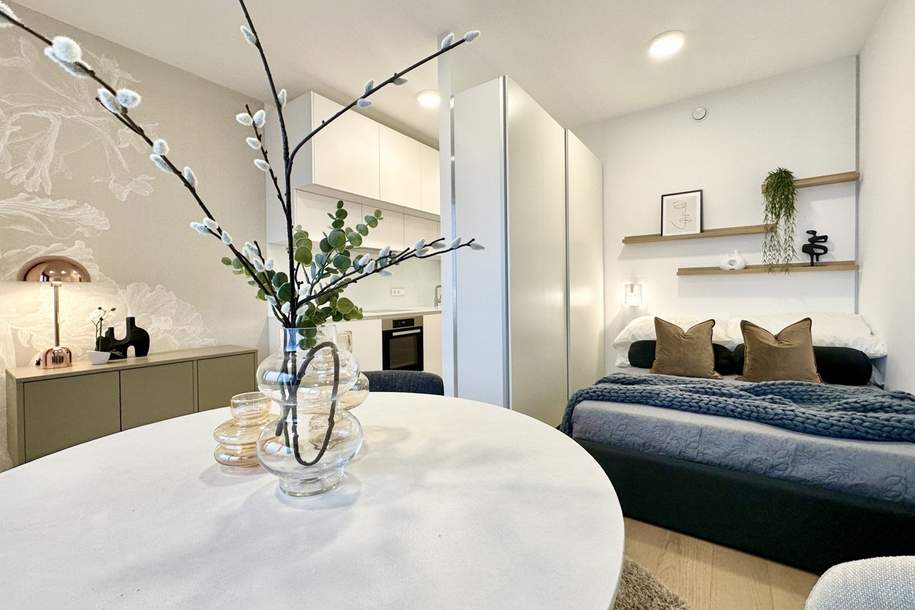 NEU! Möbliert DANUBEFLATS - Doorman, Gym, Pool, div. Lounges UND den schönsten Ausblick auf Stephansdom, Prater &amp; Neue Donau, Wohnung-miete, 1.798,99,€, 1220 Wien 22., Donaustadt