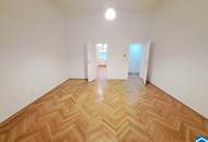 Hofruhelage: 2 Zimmer-Altbauwohnung im Herzen Wiens mit neuer Küche (Balkonanbau möglich!)