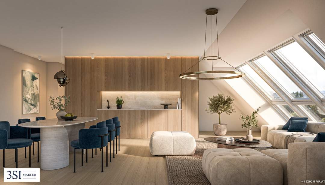 Am Spitz 5: DG-Maisonette mit Terrasse &amp; Loggia - Ihr Traum vom luxuriösen Leben über den Dächern der Stadt