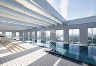 32. Etage: Luxus Wohnen hoch über der Skyline: Donauzentrum und U1 Kagran