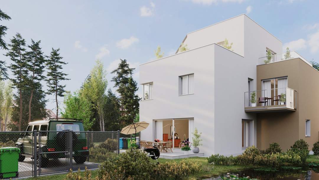 Warum bauen wenn man ein Traumhaus direkt kaufen kann? TOP Projekt in Biedermannsdorf!