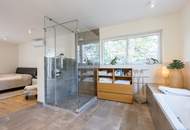 Stadtvilla mit Naturpool im Zentrum Klosterneuburg I Doppelgarage I Fantastischer Rundum-Dachterrassenfernblick auf Stift Klosterneuburg