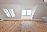 Neuer Preis! Ein Traum im Dach! Blick über Wien + Riesenterrasse + High Quality + Rundum saniertes Altbauhaus! Ab ins stylische Dachgeschoss mit WOW-Effekt!