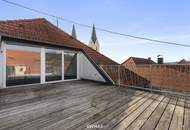 Stilvolle Maisonette-Mietwohnung mit einzigartigem Flair und sonniger Dachterrasse im Zentrum von St. Andrä