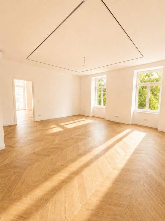 Luxuriöser Altbau-Erstbezug mit Terasse und Grünblick – Wohnen auf höchstem Niveau im Herzen des 2. Bezirks