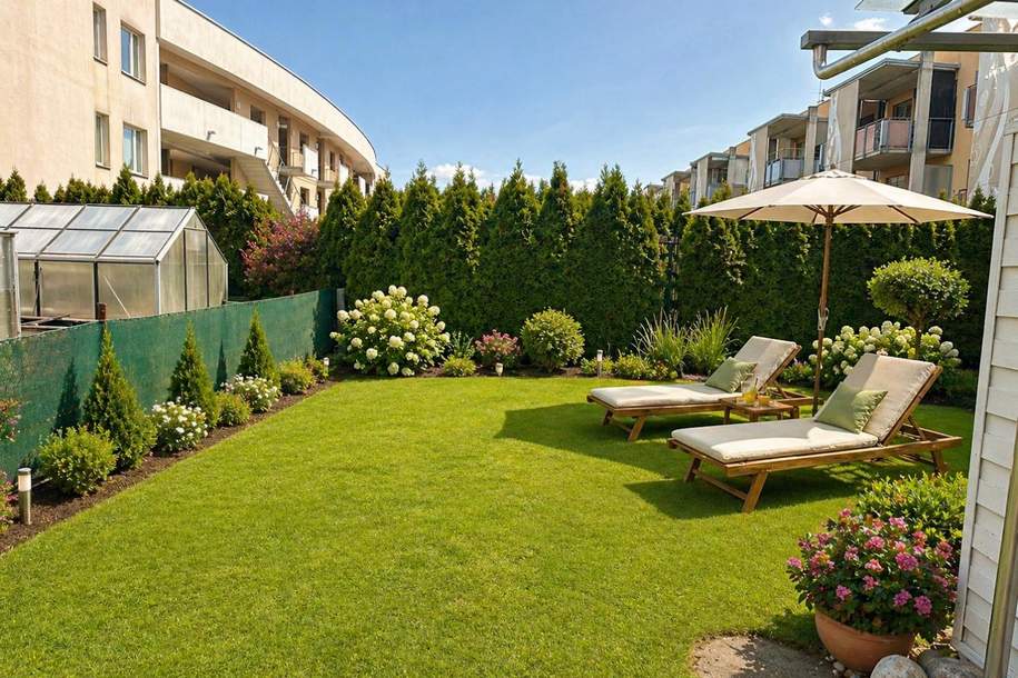 Helle 3-Zimmer-Wohnung mit Balkon &amp; Gartenanteil in ruhiger Lage nahe Klagenfurt am Wörthersee, Wohnung-kauf, 265.000,€, 9065 Klagenfurt Land