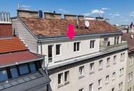 Erstbezug nach Sanierung: Dachgeschoßmaisonette mit 2 Terrassen im Stuwerviertel