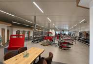 GROßE GEWERBEHALLE MIT BÜROS, KÜCHE, FUßBODENHEIZUNG & MODERNER AUSSTATTUNG