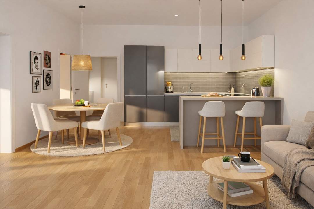 Wohnung im Doppelhaus-Stil | 3 Zimmer | 71 m² Wohnfläche | mit Balkon, Eigengarten &amp; 2 Parkplätzen