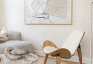 Innenarchitektonisch gestaltete 2-Zimmer-Musterwohnung mit Wohnküche und Terrasse