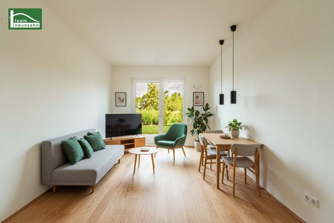 Sie werden es lieben – durchdachte Grundrisse mit Freiflächen im Grünen – Niedrig-Energie-Standard. - WOHNTRAUM