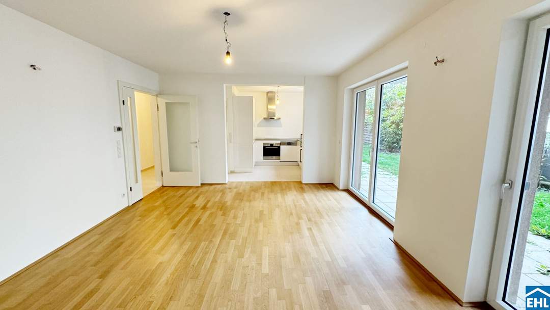 Eigentumswohnung in absoluter Ruhelage: Geräumige 3-Zimmer-Wohnung mit Garten