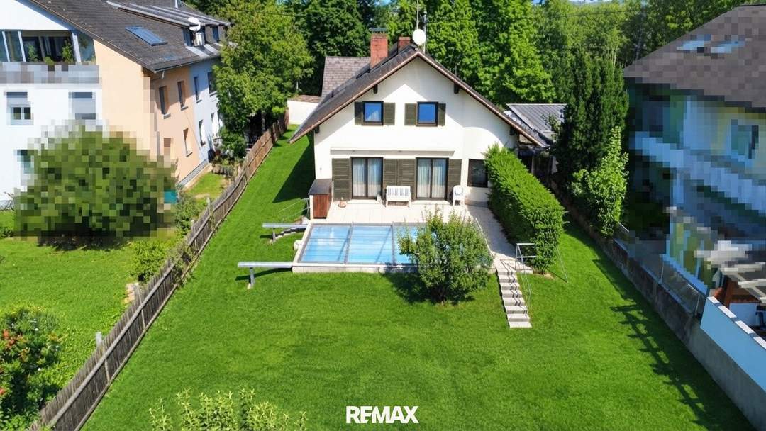 Gemütliches Ein- oder Zweifamilienhaus mit Pool in attraktiver Schärdinger Lage