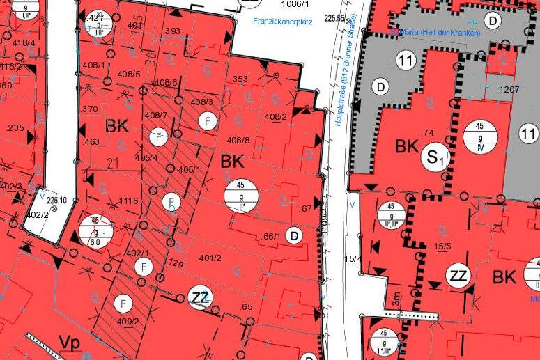 Bauland Kerngebiet in Zentrumszone - für kreative Bauträger!, Grund und Boden-kauf, 1.200.000,€, 2344 Mödling