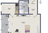 Möblierte Kleinwohnung mit toller Ausstattung und sonniger Loggia