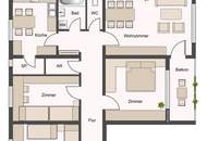 Großzügig wohnen – individuell gestalten: 4-Zi-Wohnung mit 2 Balkonen & Tiefgaragenstellplatz