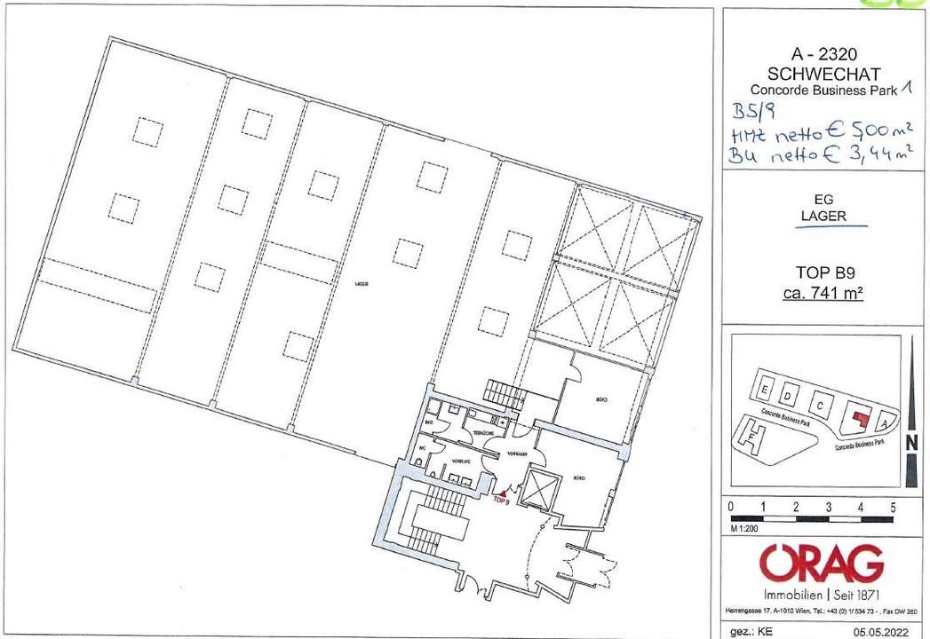PROVISIONSFREI!!! Barrierefreie Lagerfläche inkl. WC/Teeküche im CONCORDE BUSINESS PARK