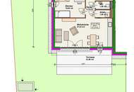 Traumhafte 3 Zimmer Gartenwohnung | Blumengasse - ERSTBEZUG | ca. 23 m² Terrasse & ung.150 m² Eigengarten | zzgl. Tiefgaragenstellplatz | Top D4