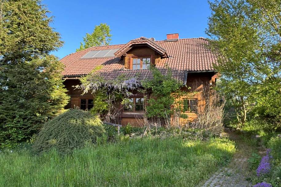 Charmantes Holzblockhaus (Wunsch-Haus) in idyllischer Natur- und Aussichtslage in Bubing, Haus-kauf, 319.000,€, 4782 Schärding
