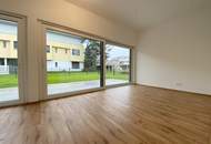 Topmoderne 2-Zimmerwohnung mit Eigengarten und Tiefgaragenstellplatz!