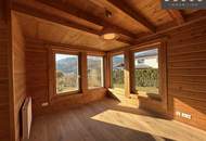 | BLOCKHAUS MIT NATURPOOL UND TRAUMHAFTEN GEBIRGSBLICK | SONNIGE LAGE AM FUSS DES SCHAFBERGS |