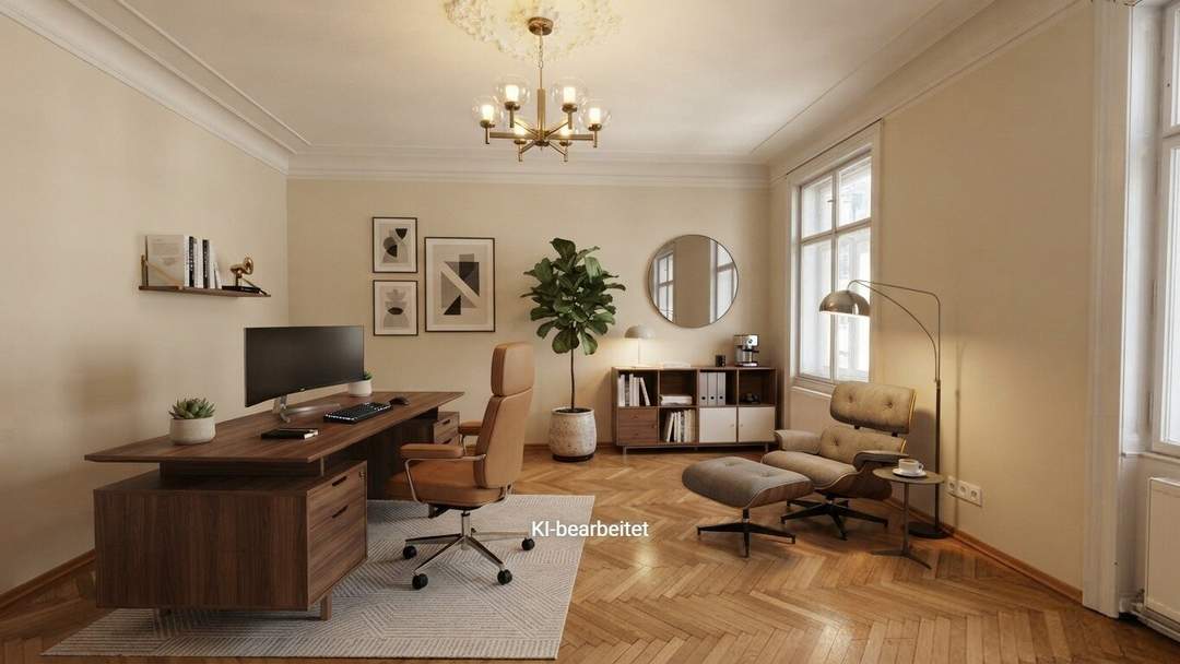 Julius-Tandler-Platz: 2,5 Zimmer - BÜRO mit hohen Decken zur Miete