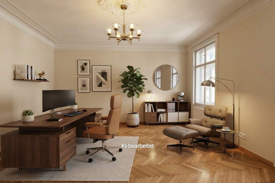 Julius-Tandler-Platz: 2,5 Zimmer - BÜRO mit hohen Decken zur Miete, Gewerbeobjekt-miete, 1.959,96,€, 1090 Wien 9., Alsergrund