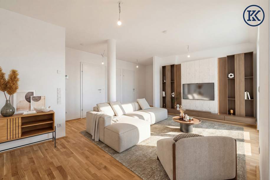 Neubau 2-Zimmer-Wohnung zum Erstbezug in Kagran – Top Lage &amp; moderner Komfort!, Wohnung-kauf, 459.000,€, 1220 Wien 22., Donaustadt