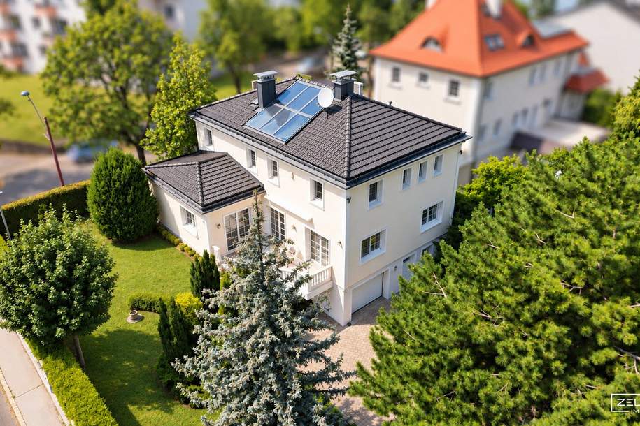 GRENZNAH ZU HIETZING | REPRÄSENTATIVE VILLA – GROSSZÜGIGES WOHNEN AUF 909 m² GRUND - ca. 340 m² WOHN/NUTZFLÄCHE | LIFT | ZELLMANN IMMOBILIEN, Haus-kauf, 1.990.000,€, 1130 Wien 13., Hietzing