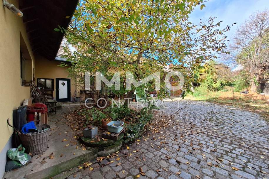 Winzerhof-Grundstück mit Entwicklungspotenzial in Stammersdorf; Laut Studie 1.550m² erzielbare Wohnnutzfläche möglich, Grund und Boden-kauf, 1.700.000,€, 1210 Wien 21., Floridsdorf