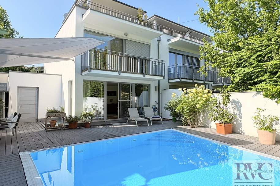 Villenhälfte mit Pool in Bestlage von Morzg, Haus-kauf, 1.490.000,€, 5020 Salzburg(Stadt)