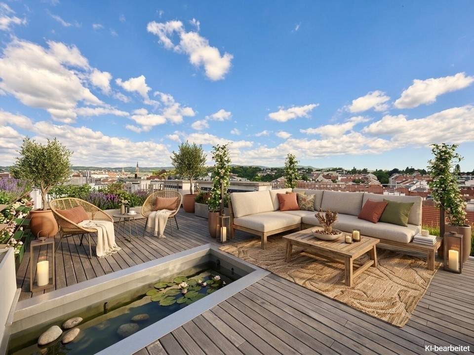 WOW | Weitblick über Wiens Dächer | Außergewöhnliche Glasflächen | Top-Ausstattung | Nähe Währinger Straße und Aumannplatz