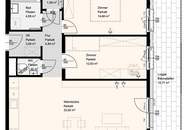 AB OKTOBER/Hübsche 3 Zimmer mit Loggia/ Wohnnutzfläche 91m2, in Stockerau