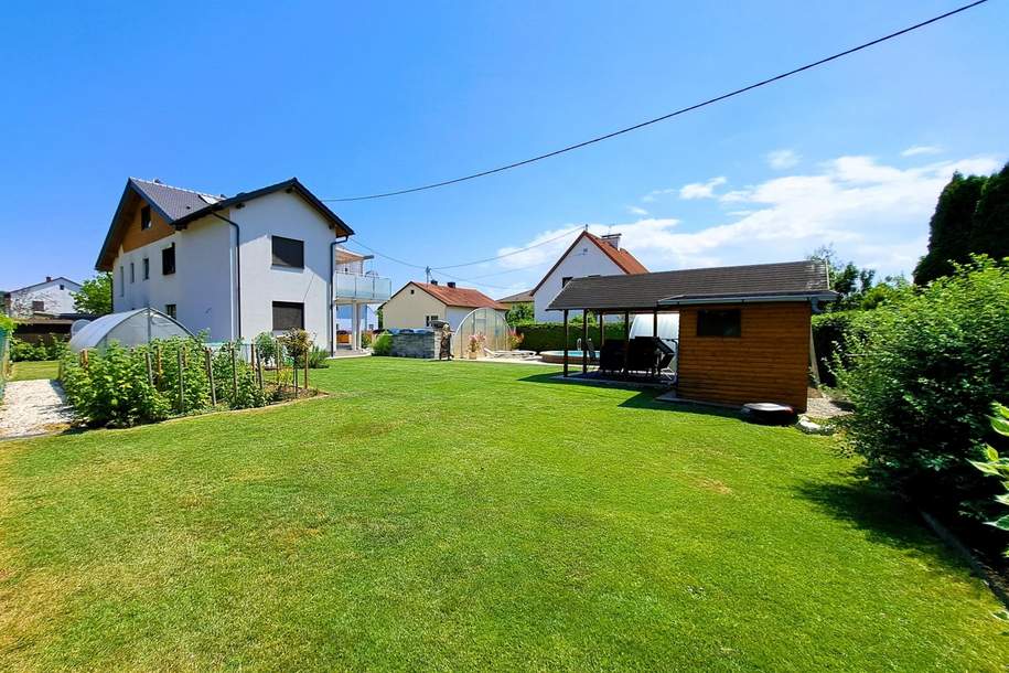 Wer teilt, gewinnt! Generalsaniertes Haus für 2 - 2 Wohnungen, großer Garten mit Pool, Poolhaus - ideal für Großfamilien, Freundesbünde u.Ä. - Neuzeug, Wohnung-kauf, 738.000,€, 4523 Steyr-Land