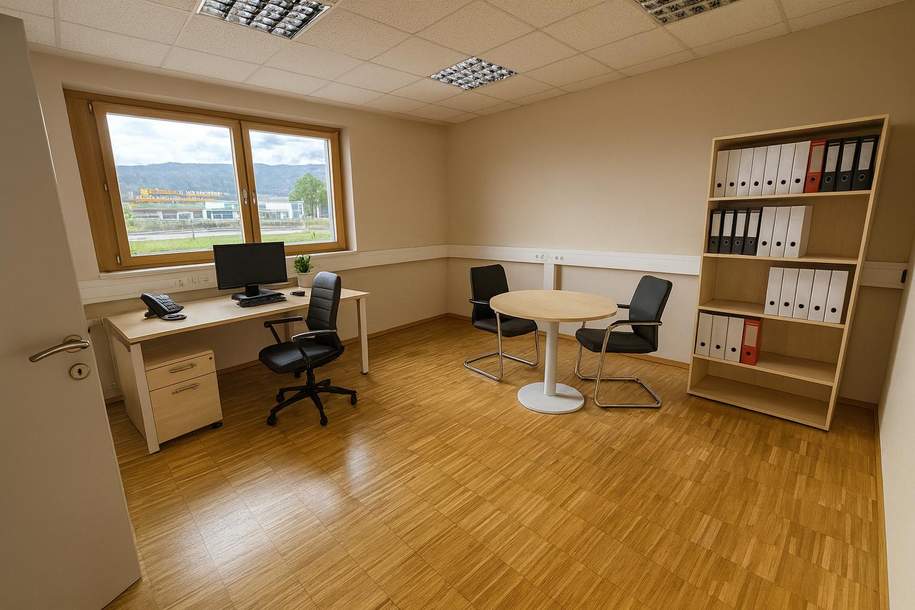 Repräsentative Bürofläche im etablierten Gewerbeareal, in Villach, Gewerbeobjekt-miete, 1.962,38,€, 9500 Villach(Stadt)