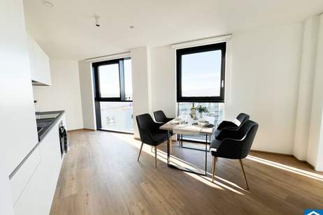Lichtdurchflutete 3-Zimmer-Wohnung mit Loggia und Ausblick im 7.OG – Ihr Zuhause im High Five Tower ab 01. Juni 2025!, Wohnung-miete, 1.080,00,€, 4020 Linz(Stadt)