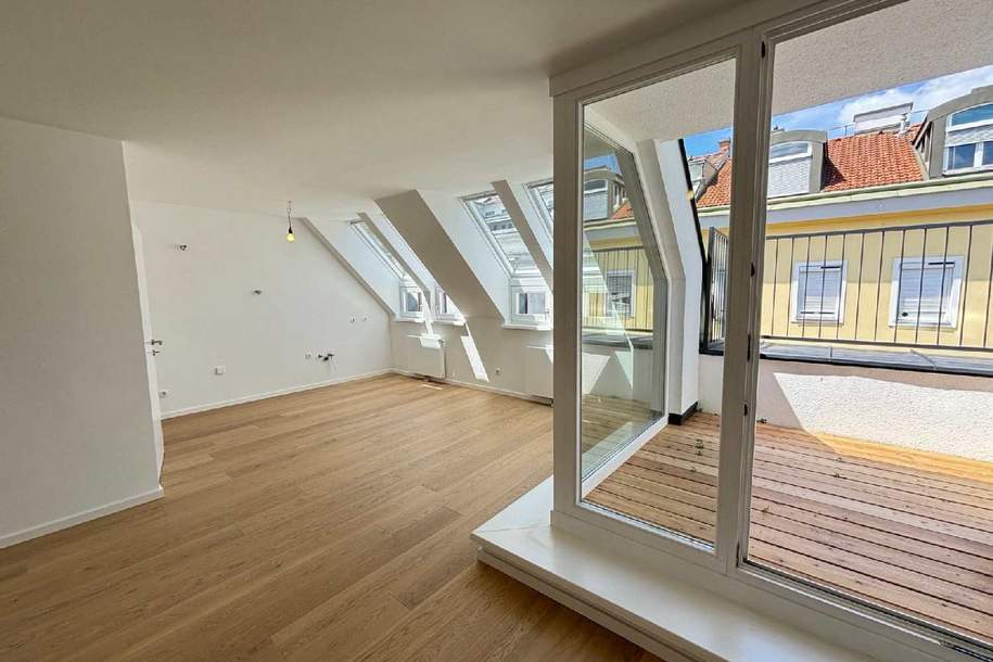 Sonnige Maisonette mit Charme, Terrasse &amp; Garage beim Kutschkermarkt 1180 Wien, Wohnung-kauf, 599.000,€, 1180 Wien 18., Währing