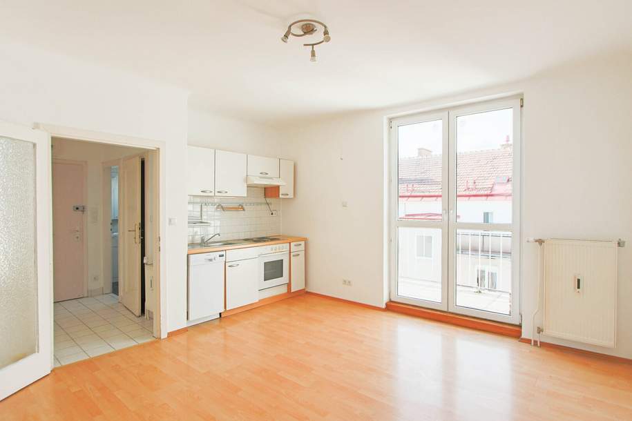 gut geschnittene 2-Zimmer Wohnung mit großer Terrasse, Wohnung-kauf, 229.500,€, 1200 Wien 20., Brigittenau